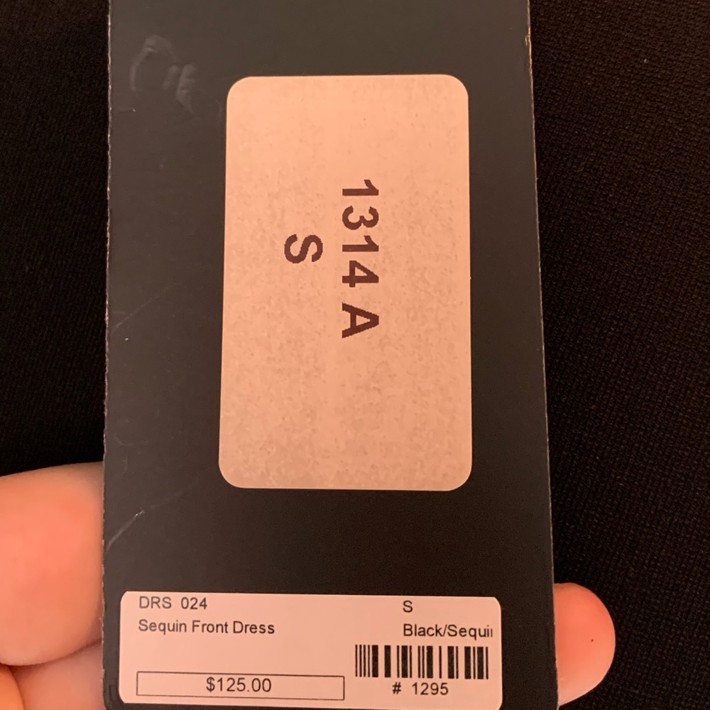 Black/silver sequin cocktail dress (NWT) - Picture 5 of 6